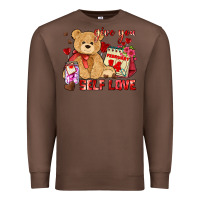 Chestnut give you self love Premium Sweatshirt - AdoDesignShop