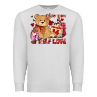 Dove Grey give you self love Premium Sweatshirt - AdoDesignShop
