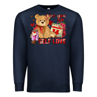Navy give you self love Premium Sweatshirt - AdoDesignShop
