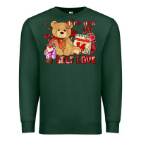Sports Green give you self love Premium Sweatshirt - AdoDesignShop