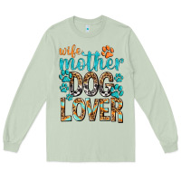 Matcha wife mother dog lover with paws Long Sleeve Tee - texasbilliewilder
