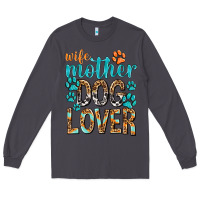 Smoke wife mother dog lover with paws Long Sleeve Tee - texasbilliewilder