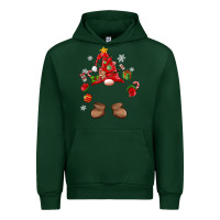 Forest Green custom christmas gnome Urban Hoodie - MaliasSmallBusiness