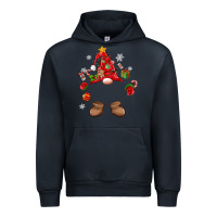 Navy custom christmas gnome Urban Hoodie - MaliasSmallBusiness