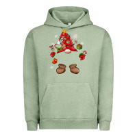 Pigment Oil Green custom christmas gnome Urban Hoodie - MaliasSmallBusiness