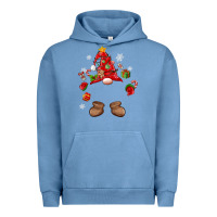 Pigment Pebble Blue custom christmas gnome Urban Hoodie - MaliasSmallBusiness