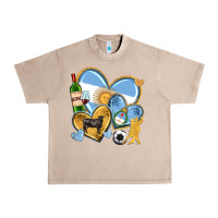 French Oak argentina  hearts Urban Heavy Tee - texasbilliewilder