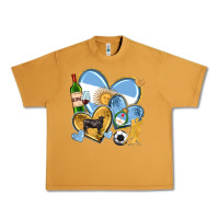 Peanut Butter argentina  hearts Urban Heavy Tee - texasbilliewilder