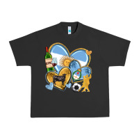 Pigment Black argentina  hearts Urban Heavy Tee - texasbilliewilder