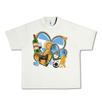 Pistachio argentina  hearts Urban Heavy Tee - texasbilliewilder