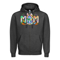 Charcoal Heather Easter Day mom Zipper Hoodie - Neo Western