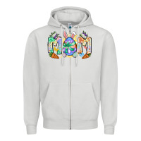 Dove Grey Easter Day mom Zipper Hoodie - Neo Western