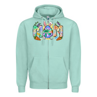 Easter Day Mom Zipper Hoodie | Teevron