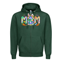 Sports Green Easter Day mom Zipper Hoodie - Neo Western