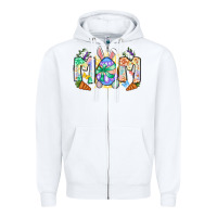 White Easter Day mom Zipper Hoodie - Neo Western