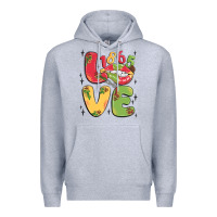Heather Grey love juneteenth lips Premium Hoodie - MaliasSmallBusiness