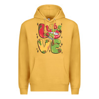 Mustard love juneteenth lips Premium Hoodie - MaliasSmallBusiness