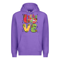 Purple love juneteenth lips Premium Hoodie - MaliasSmallBusiness