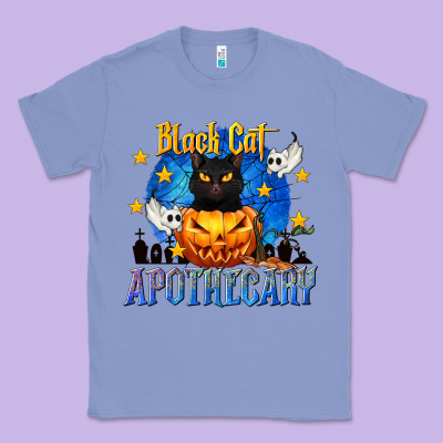 Black Cat Apothecary Classic Tee Designed By Texasbilliewilder