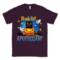 Plum Black Cat Apothecary Classic Tee - texasbilliewilder