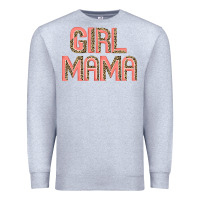 Heather Grey girl mama. Premium Sweatshirt - JahusDesignShop