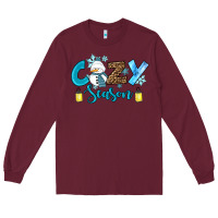 Burgundy cozy season winter Long Sleeve Tee - RanaPortraitStore