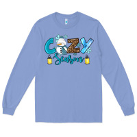 Colony Blue cozy season winter Long Sleeve Tee - RanaPortraitStore