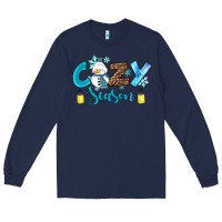 Navy cozy season winter Long Sleeve Tee - RanaPortraitStore