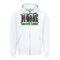 White home sweet home Zipper Hoodie - CowhideDigitalArt