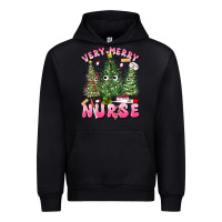 Black very merry nurse Urban Hoodie - MaliasSmallBusiness