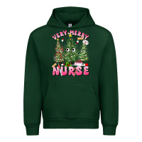 Forest Green very merry nurse Urban Hoodie - MaliasSmallBusiness