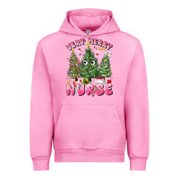 Fuchsia Pink very merry nurse Urban Hoodie - MaliasSmallBusiness