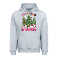 Heather Grey very merry nurse Urban Hoodie - MaliasSmallBusiness