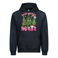 Navy very merry nurse Urban Hoodie - MaliasSmallBusiness