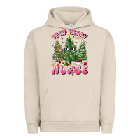Pigment French Oak very merry nurse Urban Hoodie - MaliasSmallBusiness