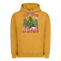 Pigment Peanut Butter very merry nurse Urban Hoodie - MaliasSmallBusiness
