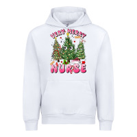 White very merry nurse Urban Hoodie - MaliasSmallBusiness