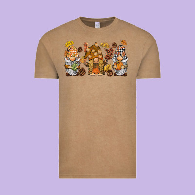 Fall Gnomies Vintage Tee Designed By Barkaloodesign