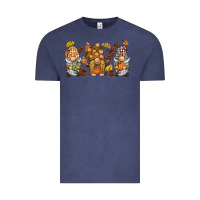 Vintage Denim fall gnomies Vintage Tee - BarkalooDesign