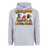 Heather Grey hockey gnomes Heavyweight Hoodie - AdoDesignShop