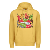 Antique Gold 1865 juneteenth lips Premium Hoodie - MaliasSmallBusiness