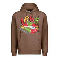 Chestnut 1865 juneteenth lips Premium Hoodie - MaliasSmallBusiness