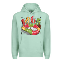 Seafoam 1865 juneteenth lips Premium Hoodie - MaliasSmallBusiness