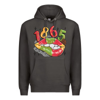 Smoke 1865 juneteenth lips Premium Hoodie - MaliasSmallBusiness