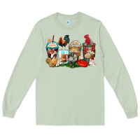Matcha rooster coffee cups Long Sleeve Tee - Zillion Design Studio