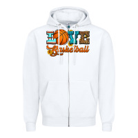White love basketball Zipper Hoodie - HRA Design Shop