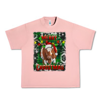Salmon Western Merry Christmas Longhorn Cow Urban Heavy Tee - RanaPortraitStore