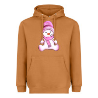 Meerkat winter pink snowman and hat Heavyweight Hoodie - AdoDesignShop