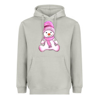 Moon Dust winter pink snowman and hat Heavyweight Hoodie - AdoDesignShop