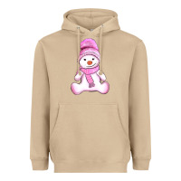 Mushroom winter pink snowman and hat Heavyweight Hoodie - AdoDesignShop